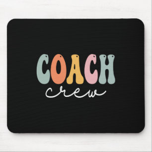Tapis De Souris Coach Crew Retro Super Vintage Joyeux Premier Jour