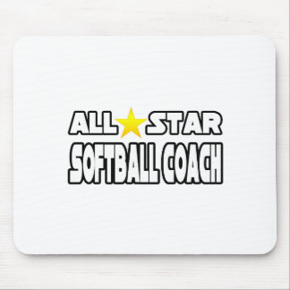 Tapis De Souris Coach Softball All Star