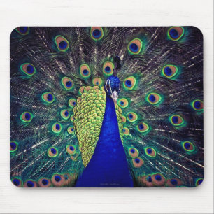 Tapis De Souris Cobalt Blue Peacock