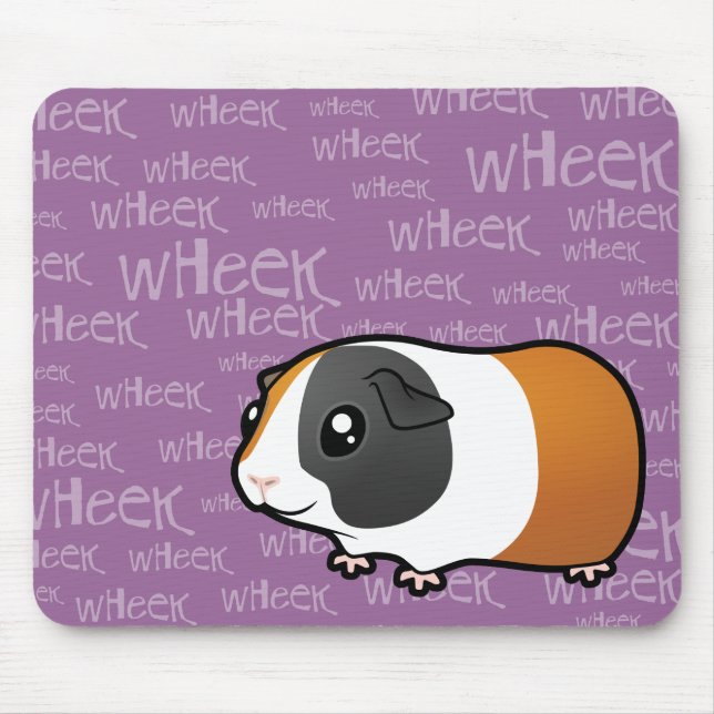 Tapis De Souris Cobaye bruyant (cheveux lisses) (Devant)