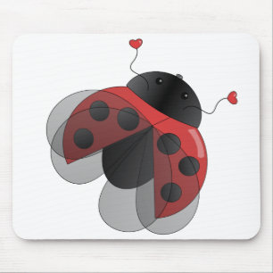 Tapis De Souris Coccinelle avec des ailes d'Opern