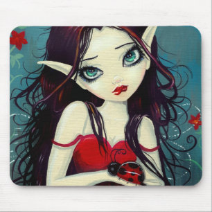 Tapis De Souris Coccinelle Fée Art à Gros Yeux