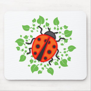 Tapis De Souris coccinelle rouge