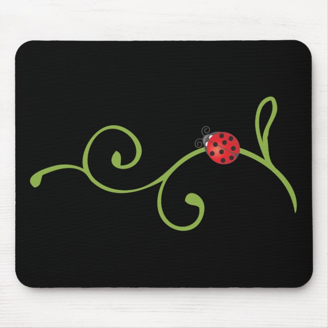 Tapis De Souris Coccinelle sur la vigne (Devant)