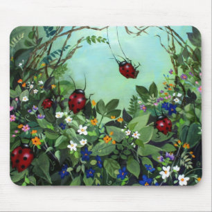 Tapis De Souris Coccinelles au jeu Mousepad