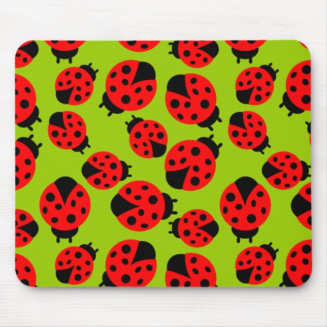 Tapis De Souris Coccinelles mignonnes (Devant)