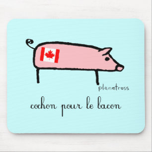 Tapis De Souris Cochon de Canuck