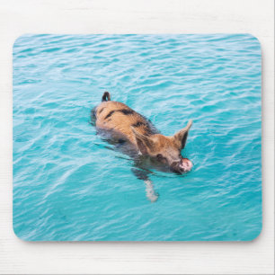 Tapis De Souris Cochon de natation d'Exuma
