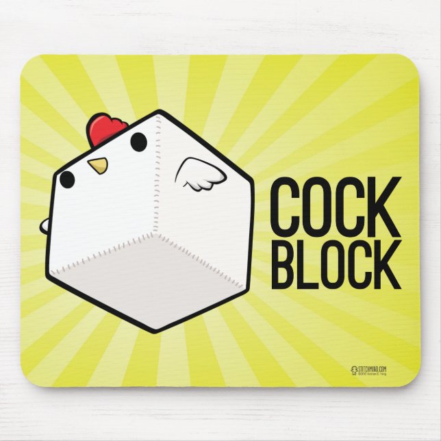 Tapis De Souris Cockblock Mouspad (Devant)