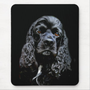 Tapis De Souris Cocker noir