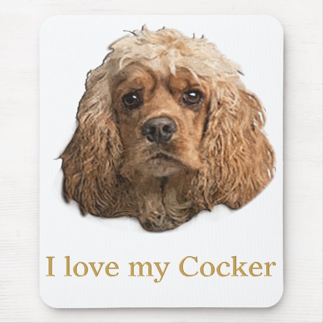 Tapis de souris Cocker spaniel (Devant)