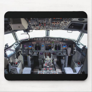 Tapis De Souris Cockpit à jet commercial