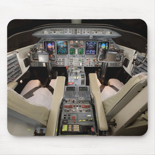 Tapis De Souris Cockpit Lear Jet (Devant)