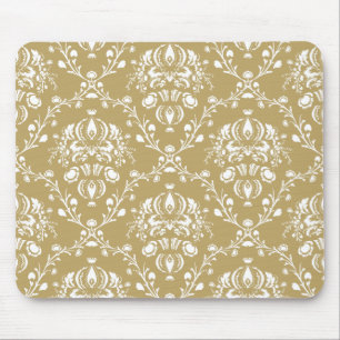 Tapis De Souris Cocoa and Cream Damask