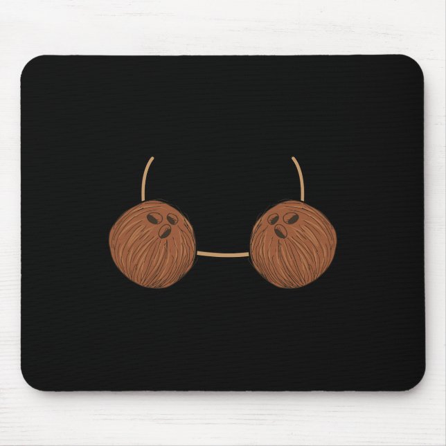 Tapis De Souris Coconut Bra Costume Cute Easy Food Halloween Cadea (Devant)