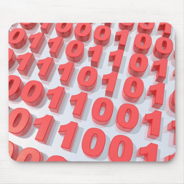 Tapis De Souris code 3D binaire (Devant)