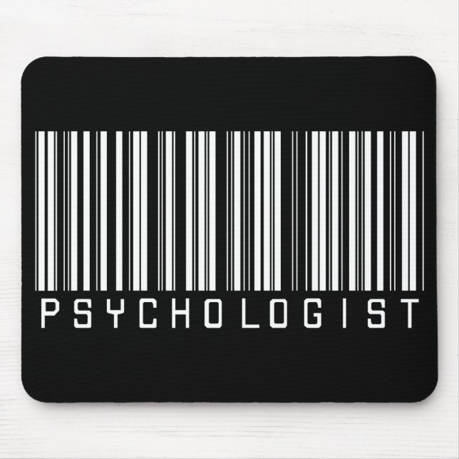 Tapis De Souris Code barres de psychologue (Devant)