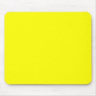 Tapis De Souris Code hexadécimal jaune néon FFFF01