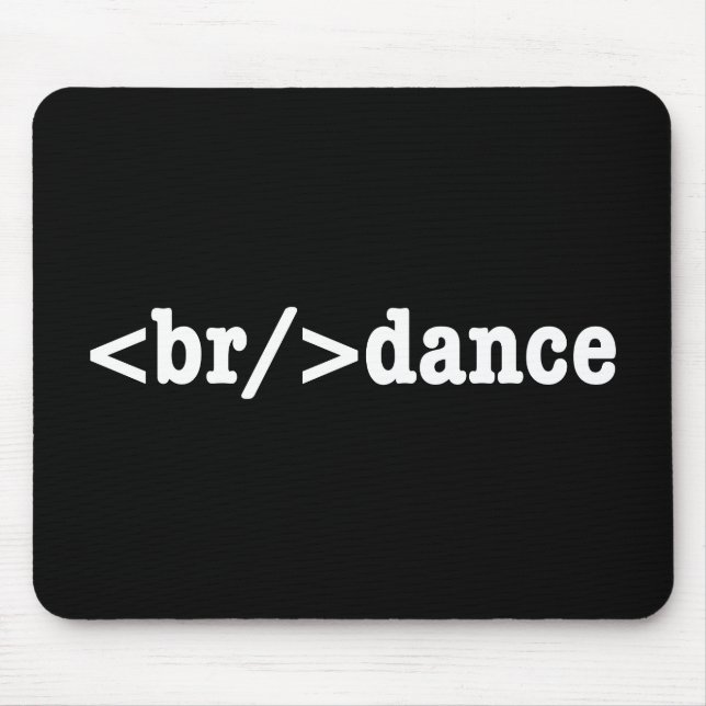 Tapis De Souris code HTML de rupture (Devant)