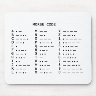 TAPIS DE SOURIS CODE MORSE