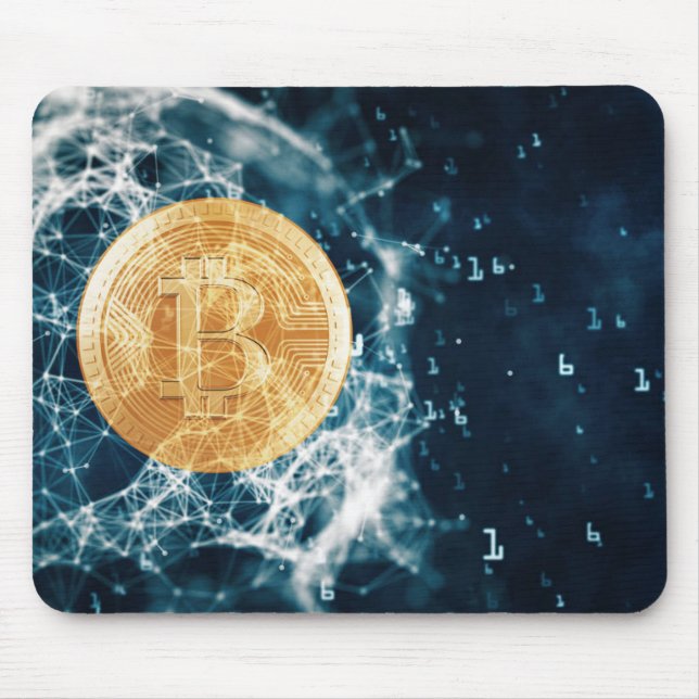 Tapis De Souris Code Mousepad de Bitcoin BTC (Devant)