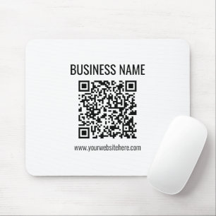 Tapis De Souris Code QR personnalisable & nom de l'entreprise