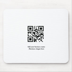 Tapis De Souris Code QR personnalisé simple ajoutez votre nom logo