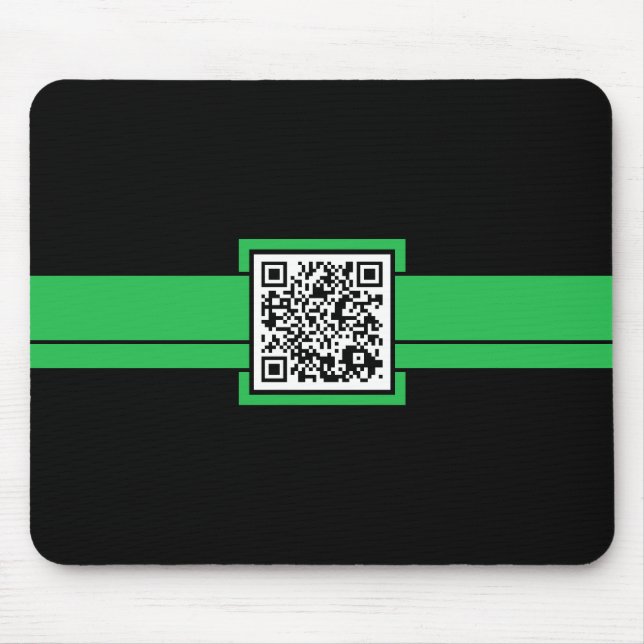 Tapis De Souris code QR professionnel : ruban vert (Devant)