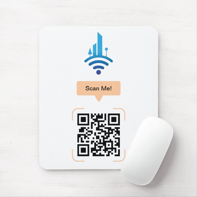 Tapis De Souris Code QR Wi-Fi gratuit simple (Avec souris)