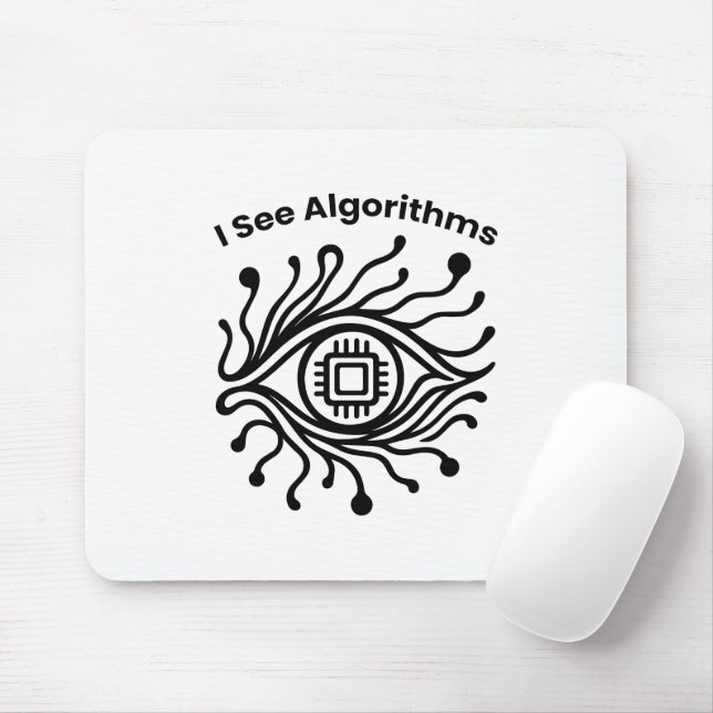 Tapis De Souris Coder Gift – Tech Eye Design – Mouse Pad (Avec souris)