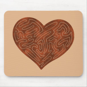 TAPIS DE SOURIS COEUR A-MAZE-ING (ROUGE)