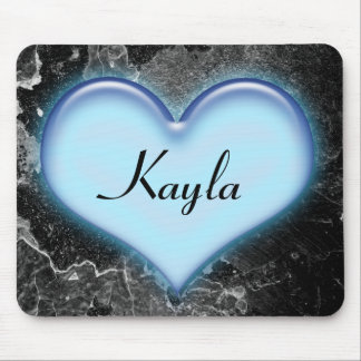 Tapis De Souris Coeur bleu personnalisé Mousepad