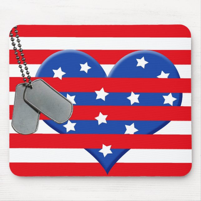Tapis De Souris Coeur courageux (Devant)