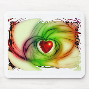 Tapis De Souris Coeur d'art moderne, cadeaux motifs d'amour chic p