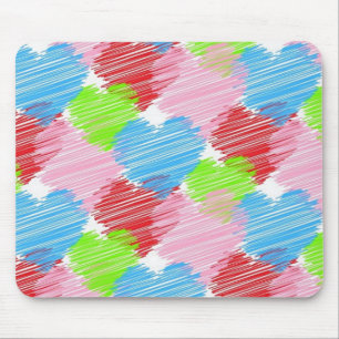 Tapis De Souris coeur de gribouillis