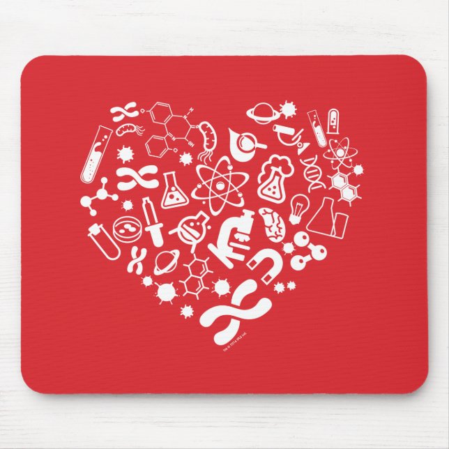 Tapis De Souris Coeur de l'espace et de la Science (Devant)