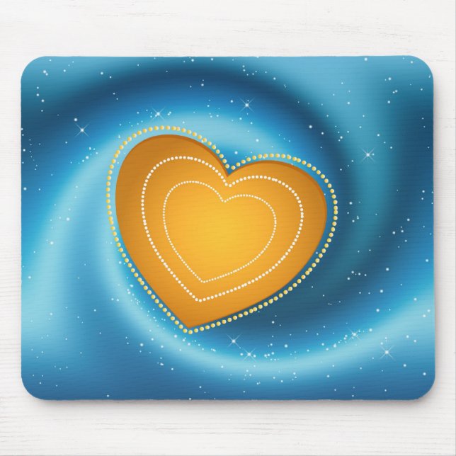 Tapis De Souris Coeur d'or Mousepad (Devant)