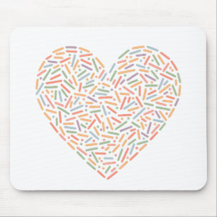 Tapis De Souris Coeur doux Saupoudrer bébé
