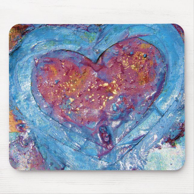 Tapis De Souris Coeur fond (Devant)