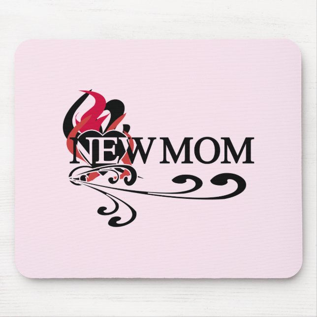 Tapis De Souris Coeur gothique Nouveau maman Tshirts et cadeaux (Devant)