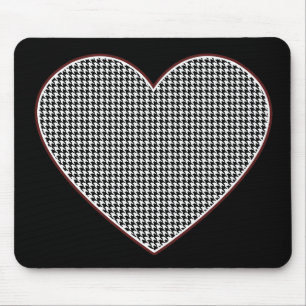 Tapis De Souris Cœur Houndstooth (Tuscaloosa, Alabama)
