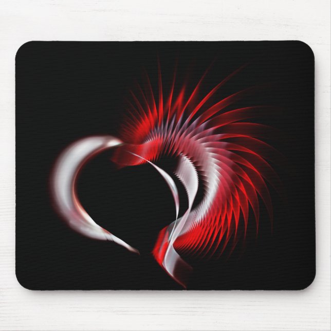 Tapis De Souris Coeur métallique (Devant)