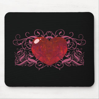 Tapis De Souris Coeur Opal Fire