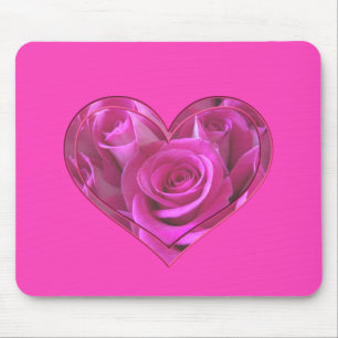 Tapis De Souris Coeur rose