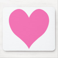 Coeur rose chaud mignon