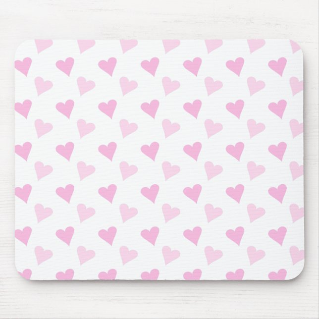 Tapis De Souris Coeur rose Mousepad (Devant)