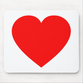 Tapis De Souris Coeur rouge clair