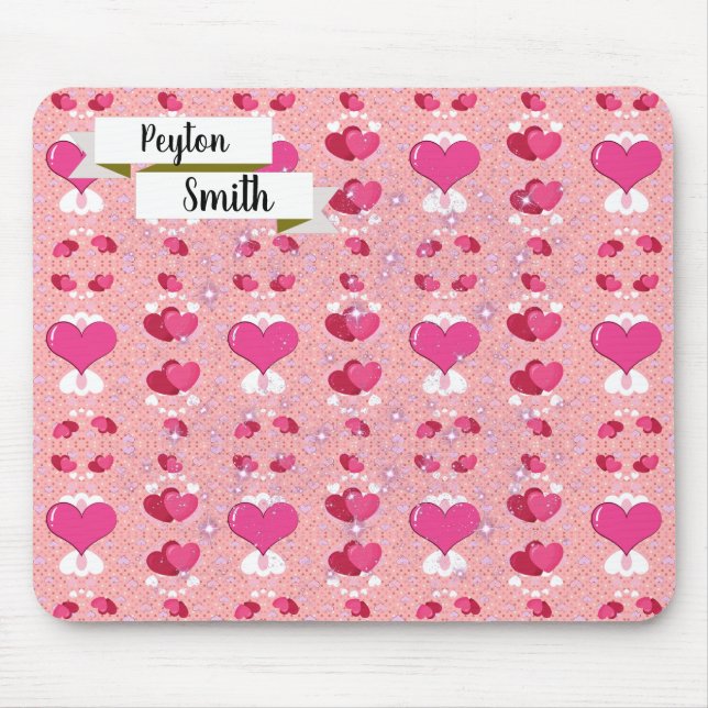 Tapis De Souris coeur valentin vibrant (Devant)