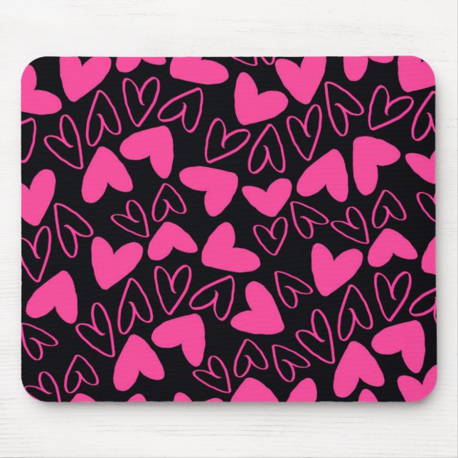 Tapis De Souris Coeurs (Devant)