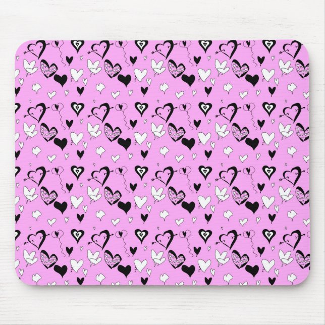 Tapis De Souris Coeurs (Devant)